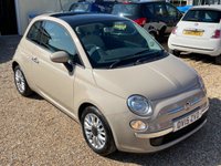 USED 2015 15 FIAT 500 1.2 LOUNGE 3d 69 BHP Gorgeous 500 with Glass Roof & Bluetooth