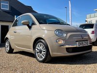 USED 2015 15 FIAT 500 1.2 LOUNGE 3d 69 BHP Gorgeous 500 with Glass Roof & Bluetooth