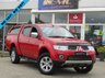 USED 2013 63 MITSUBISHI L200 2.5 DI-D 4X4 BARBARIAN LB DCB 175 BHP Finished in AZTEC RED with contrasting Ebony LEATHER. This has got to be a favourite of any double cab pick up on the market today. Features include Sat Nav, Leather seats, Cruise Control, DAB Radio, Rear Camera and much more. Dealer serviced at 3228 miles, 13536 miles, 21892 miles, 30370 miles, 39023 miles, 49606 miles, 59243 miles, 84963 miles and on arrival at 93889 miles. 12 Months MOT.