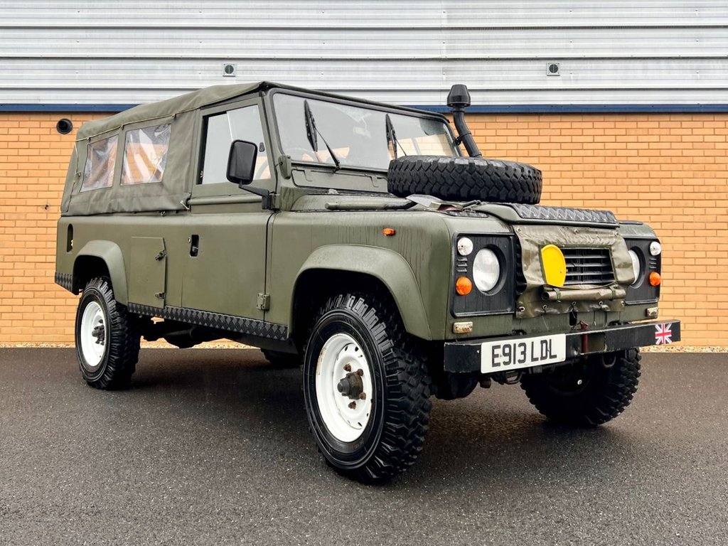 USED 1988 E LAND ROVER DEFENDER 110 // 2.5L 300td // Ex MOD // Rag Top // Px swap 