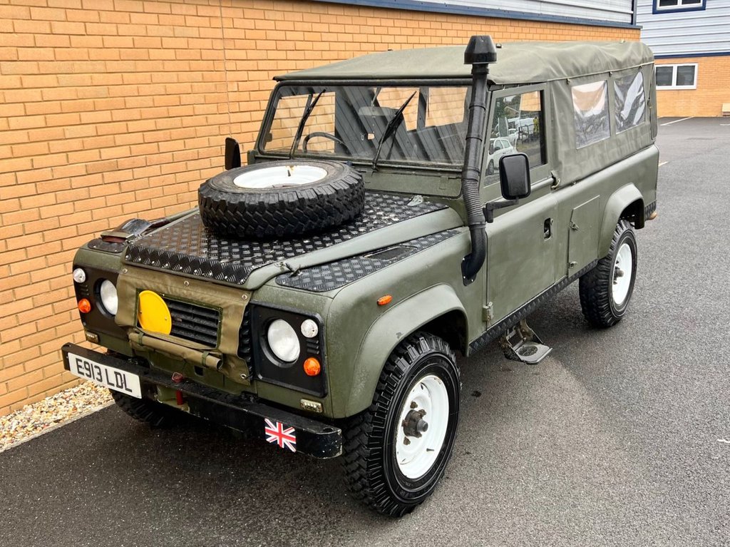 USED 1988 E LAND ROVER DEFENDER 110 // 2.5L 300td // Ex MOD // Rag Top // Px swap 