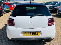 USED 2013 13 CITROEN DS3 1.6 DSTYLE PLUS 3d 120 BHP FSH - Petrol - White and Cadburys Purple