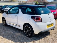 USED 2013 13 CITROEN DS3 1.6 DSTYLE PLUS 3d 120 BHP FSH - Petrol - White and Cadburys Purple