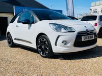 USED 2013 13 CITROEN DS3 1.6 DSTYLE PLUS 3d 120 BHP FSH - Petrol - White and Cadburys Purple