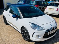 USED 2013 13 CITROEN DS3 1.6 DSTYLE PLUS 3d 120 BHP FSH - Petrol - White and Cadburys Purple