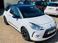 USED 2013 13 CITROEN DS3 1.6 DSTYLE PLUS 3d 120 BHP FSH - Petrol - White and Cadburys Purple
