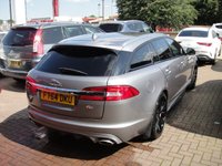 USED 2014 64 JAGUAR XF 3.0 D V6 S PORTFOLIO SPORTBRAKE 5d 275 BHP FULL LEATHERS, SATNAV, REVERSE CAMERA, BLACK ALLOYS, RED CALIPERS, MERIDIAN SOUND, ADAPTIVE HEADLIGHT DYNAMICS, BLIND SPOT MONITOR, HEATED DOOR MIRRORS, HEATED AND COOLED FRONT SEATS, POWER TAILGATE