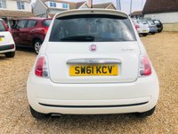 USED 2012 61 FIAT 500 0.9 TWINAIR PLUS 3d 85 BHP Black Leather Interior + Bluetooth & Climate Control