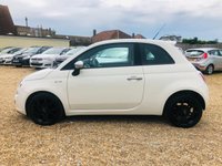 USED 2012 61 FIAT 500 0.9 TWINAIR PLUS 3d 85 BHP Black Leather Interior + Bluetooth & Climate Control