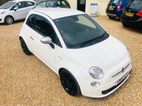 USED 2012 61 FIAT 500 0.9 TWINAIR PLUS 3d 85 BHP Black Leather Interior + Bluetooth & Climate Control