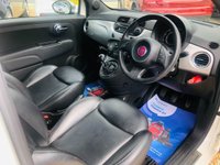 USED 2012 61 FIAT 500 0.9 TWINAIR PLUS 3d 85 BHP Black Leather Interior + Bluetooth & Climate Control
