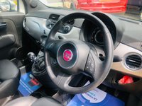 USED 2012 61 FIAT 500 0.9 TWINAIR PLUS 3d 85 BHP Black Leather Interior + Bluetooth & Climate Control