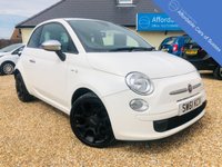 USED 2012 61 FIAT 500 0.9 TWINAIR PLUS 3d 85 BHP Black Leather Interior + Bluetooth & Climate Control
