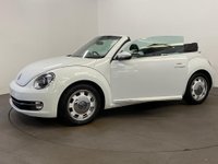 USED 2015 15 VOLKSWAGEN BEETLE 1.4 DESIGN TSI BLUEMOTION TECHNOLOGY 2d 148 BHP Convertible in Striking Oryx white