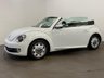 USED 2015 15 VOLKSWAGEN BEETLE 1.4 DESIGN TSI BLUEMOTION TECHNOLOGY 2d 148 BHP Convertible in Striking Oryx white