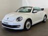 USED 2015 15 VOLKSWAGEN BEETLE 1.4 DESIGN TSI BLUEMOTION TECHNOLOGY 2d 148 BHP Convertible in Striking Oryx white
