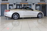 USED 2017 67 MERCEDES-BENZ E-CLASS 2.0 E 220 D AMG LINE PREMIUM PLUS 2d AUTO 192 BHP FINISHED IN STUNNING METALLIC ARAGONITE SILVER, COMPLIMENTED WITH FULL BLACK LEATHER, ELECTRICALLY ADJUSTABLE, MEMORY PROGRAMME, HEATED SEATS + 1 OWNER LOW MILEAGE MASTERPIECE, COMES WITH A  FULL SERVICE HISTORY AND A WONDERFUL SPECIFICATION LIST + COMAND ONLINE WITH FULL WIDESCREEN DIGITAL DASH DISPLAY + REVERSING CAMERA + 19 INCH AMG DIAMOND CUT ALLOY WHEELS + SATELLITE NAVIGATION + APPLE CARPLAY AND ANDROID AUTO + FRONT AND REAR PARKING ASSISTANCE + BLUETOOTH PHONE AND MEDIA CONNECTIVITY