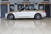 USED 2017 67 MERCEDES-BENZ E-CLASS 2.0 E 220 D AMG LINE PREMIUM PLUS 2d AUTO 192 BHP FINISHED IN STUNNING METALLIC ARAGONITE SILVER, COMPLIMENTED WITH FULL BLACK LEATHER, ELECTRICALLY ADJUSTABLE, MEMORY PROGRAMME, HEATED SEATS + 1 OWNER LOW MILEAGE MASTERPIECE, COMES WITH A  FULL SERVICE HISTORY AND A WONDERFUL SPECIFICATION LIST + COMAND ONLINE WITH FULL WIDESCREEN DIGITAL DASH DISPLAY + REVERSING CAMERA + 19 INCH AMG DIAMOND CUT ALLOY WHEELS + SATELLITE NAVIGATION + APPLE CARPLAY AND ANDROID AUTO + FRONT AND REAR PARKING ASSISTANCE + BLUETOOTH PHONE AND MEDIA CONNECTIVITY
