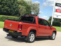 USED 2014 14 VOLKSWAGEN AMAROK 2.0 DC TDI CANYON 4MOTION 180 BHP TWO TONE LEATHER+P,  SENSOR, NO VAT