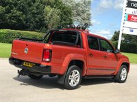 USED 2014 14 VOLKSWAGEN AMAROK 2.0 DC TDI CANYON 4MOTION 180 BHP TWO TONE LEATHER+P,  SENSOR, NO VAT