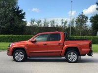 USED 2014 14 VOLKSWAGEN AMAROK 2.0 DC TDI CANYON 4MOTION 180 BHP TWO TONE LEATHER+P,  SENSOR, NO VAT