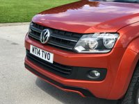 USED 2014 14 VOLKSWAGEN AMAROK 2.0 DC TDI CANYON 4MOTION 180 BHP TWO TONE LEATHER+P,  SENSOR, NO VAT