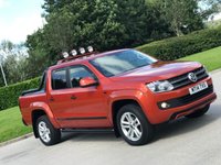 USED 2014 14 VOLKSWAGEN AMAROK 2.0 DC TDI CANYON 4MOTION 180 BHP TWO TONE LEATHER+P,  SENSOR, NO VAT