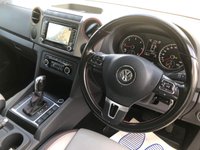 USED 2014 14 VOLKSWAGEN AMAROK 2.0 DC TDI CANYON 4MOTION 180 BHP TWO TONE LEATHER+P,  SENSOR, NO VAT