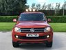 USED 2014 14 VOLKSWAGEN AMAROK 2.0 DC TDI CANYON 4MOTION 180 BHP TWO TONE LEATHER+P,  SENSOR, NO VAT