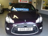 USED 2015 15 CITROEN DS3 1.6 DSTYLE PLUS 3d 120 BHP AUTOMATIC..........LOW MILES