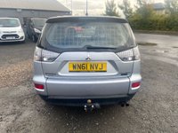 USED 2011 61 MITSUBISHI OUTLANDER 2.3 DI-D GX 1 4WORK 175 BHP REAR VAN CONVERSION + TOW BAR