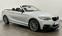USED 2015 65 BMW 2 SERIES 2.0 220D M SPORT 2d 188 BHP Striking Glacier silver, Black Dakota leather, Anthracite silver fleck soft top 22oD M Sport Automatic 8 speed