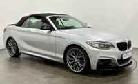 USED 2015 65 BMW 2 SERIES 2.0 220D M SPORT 2d 188 BHP Striking Glacier silver, Black Dakota leather, Anthracite silver fleck soft top 22oD M Sport Automatic 8 speed