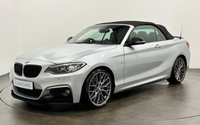 USED 2015 65 BMW 2 SERIES 2.0 220D M SPORT 2d 188 BHP Striking Glacier silver, Black Dakota leather, Anthracite silver fleck soft top 22oD M Sport Automatic 8 speed