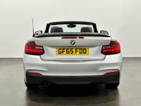 USED 2015 65 BMW 2 SERIES 2.0 220D M SPORT 2d 188 BHP Striking Glacier silver, Black Dakota leather, Anthracite silver fleck soft top 22oD M Sport Automatic 8 speed