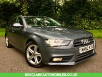 USED 2012 62 AUDI A4 2.0 AVANT TDI SE 5d 141 BHP BLUETOOTH//CRUISE CONTROL//REAR PARK ASSIST//X7 SERVICE HISTORY STAMPS 141 BHP BLUETOOTH//CRUISE CONTROL//REAR PARK ASSIST//X7 SERVICE HISTORY STAMPS