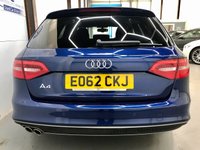 USED 2012 62 AUDI A4 2.0 AVANT TDI BLACK EDITION 5d 141 BHP DAB, BTOOTH, SENSORS, CRUISE