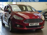USED 2017 17 FORD S-MAX 2.0 TITANIUM TDCI 5d 148 BHP SAT NAV GENUINE LOW MILEAGE