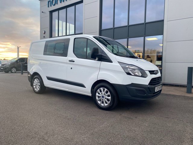 2017 17 Ford Transit Custom 2.0 290 DCB 6 SEAT CREW VAN EURO 6 'TOWBAR'