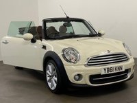 USED 2012 61 MINI CONVERTIBLE 1.6 COOPER 2d 122 BHP Media Navigation
