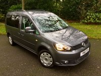 USED 2012 61 VOLKSWAGEN CADDY MAXI LIFE 1.6 C20 LIFE TDI 5d AUTO 101 BHP ONLY 23,300 MILES//AMAZING LOW MILES//CAMBELT/WATERPUMP RENEWED// FULL VW MAIN DEALER SERVICE HISTORY//12 MONTHS UNLIMITED AUTOMATIC GEARBOX WARRANTY Fantastic Low Mileage Automatic Volkswagen Caddy Maxi Life Wheelchair Access Vehicle with Five Seats, Wheelchair Ramp/ ONLY 23,300 MILES//AMAZING LOW MILES//CAMBELT/WATERPUMP RENEWED// FULL VW MAIN DEALER SERVICE HISTORY//12 MONTHS UNLIMITED AUTOMATIC GEARBOX WARRANTY