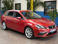 USED 2018 67 SEAT LEON 1.8 TSI FR TECHNOLOGY DSG 5d 178 BHP SAT NAV PART LEATHER INTERIOR