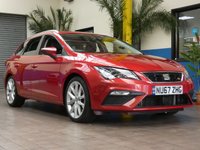 USED 2018 67 SEAT LEON 1.8 TSI FR TECHNOLOGY DSG 5d 178 BHP SAT NAV PART LEATHER INTERIOR