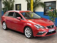 USED 2018 67 SEAT LEON 1.8 TSI FR TECHNOLOGY DSG 5d 178 BHP SAT NAV PART LEATHER INTERIOR