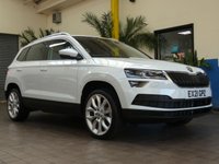 USED 2021 21 SKODA KAROQ 1.5 SE L TSI DSG 5d 148 BHP SAT NAV PART LEATHER HEATED SKODA WARRANTY TILL 2024