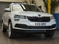 USED 2021 21 SKODA KAROQ 1.5 SE L TSI DSG 5d 148 BHP SAT NAV PART LEATHER HEATED SKODA WARRANTY TILL 2024