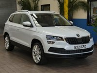 USED 2021 21 SKODA KAROQ 1.5 SE L TSI DSG 5d 148 BHP SAT NAV PART LEATHER HEATED SKODA WARRANTY TILL 2024