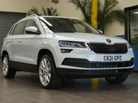 USED 2021 21 SKODA KAROQ 1.5 SE L TSI DSG 5d 148 BHP SAT NAV PART LEATHER HEATED SKODA WARRANTY TILL 2024
