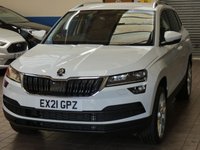 USED 2021 21 SKODA KAROQ 1.5 SE L TSI DSG 5d 148 BHP SAT NAV PART LEATHER HEATED SKODA WARRANTY TILL 2024