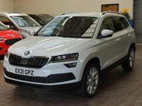 USED 2021 21 SKODA KAROQ 1.5 SE L TSI DSG 5d 148 BHP SAT NAV PART LEATHER HEATED SKODA WARRANTY TILL 2024